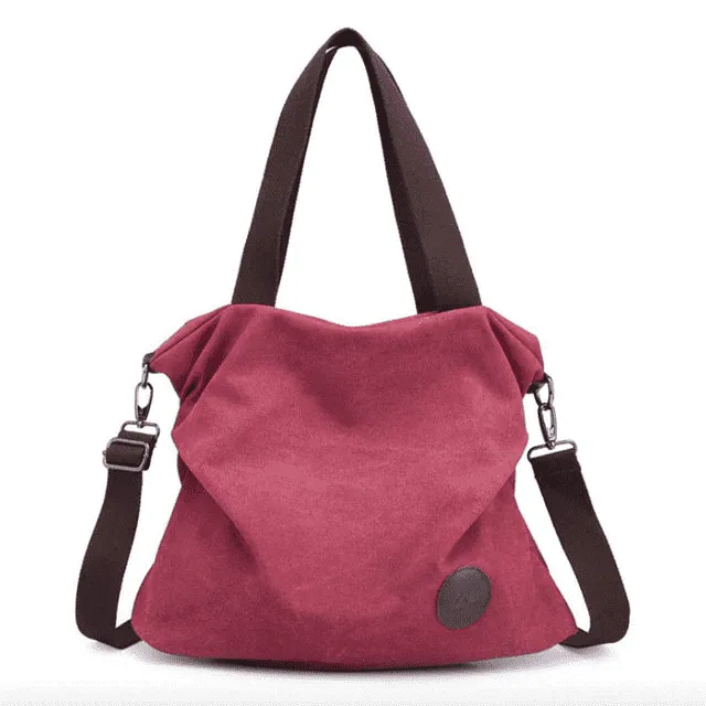 Casual Large Capacity Leather Shoulder Bag for Women