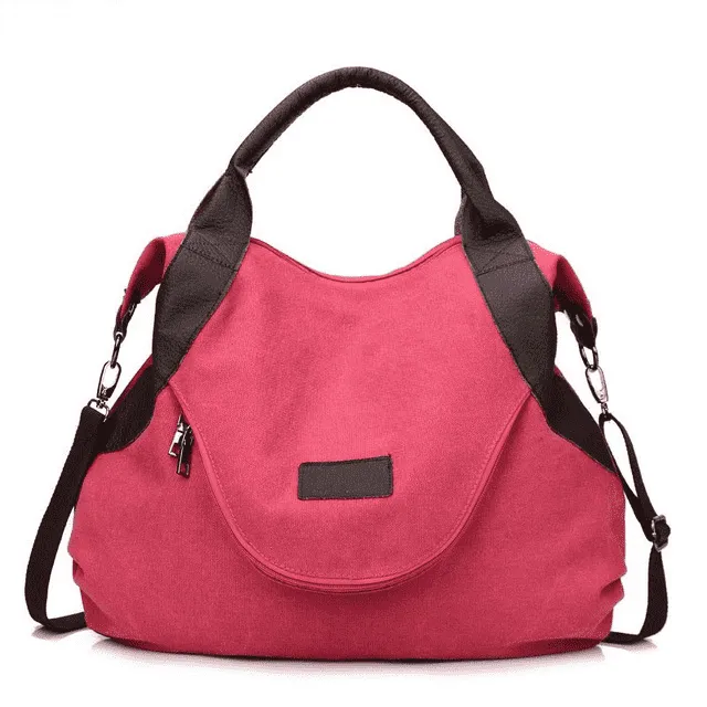 Casual Large Capacity Leather Shoulder Bag for Women