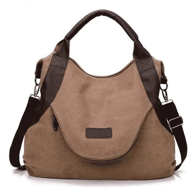 Casual Large Capacity Leather Shoulder Bag for Women