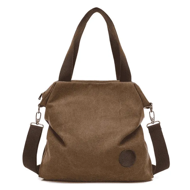 Casual Large Capacity Leather Shoulder Bag for Women