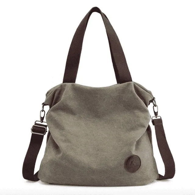 Casual Large Capacity Leather Shoulder Bag for Women