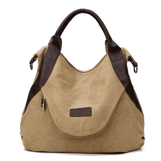 Casual Large Capacity Leather Shoulder Bag for Women