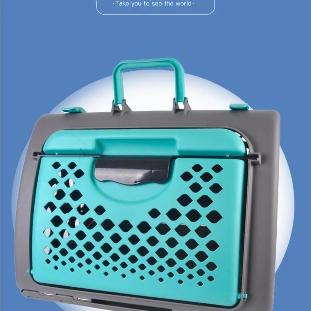 Cat Bag Pet Airline Box, Foldable Travel Handbag, Dog Cage, Cat Kennel, Travel Pet Backpack, Outdoor Travel Pet Box Cat Carrier(Red)