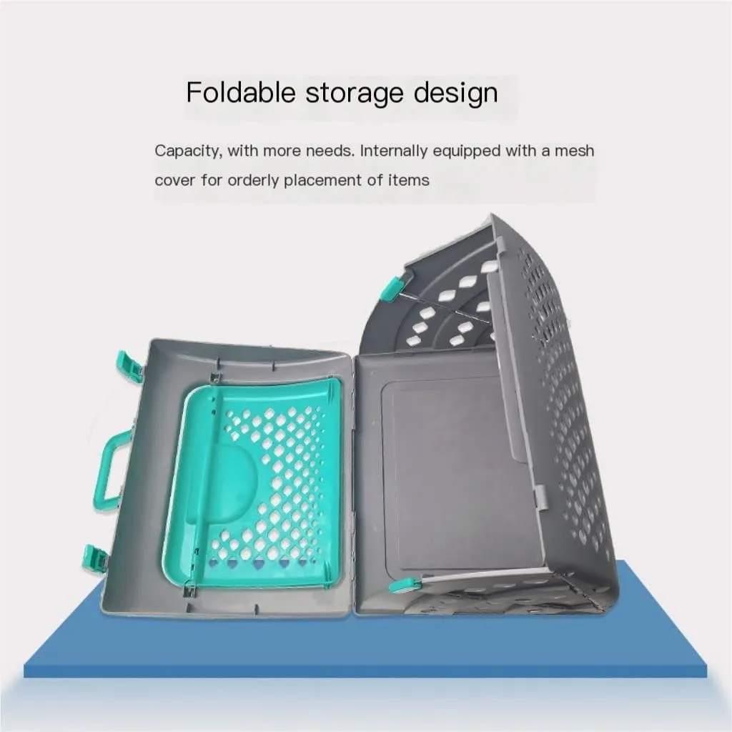 Cat Bag Pet Airline Box, Foldable Travel Handbag, Dog Cage, Cat Kennel, Travel Pet Backpack, Outdoor Travel Pet Box Cat Carrier(Red)