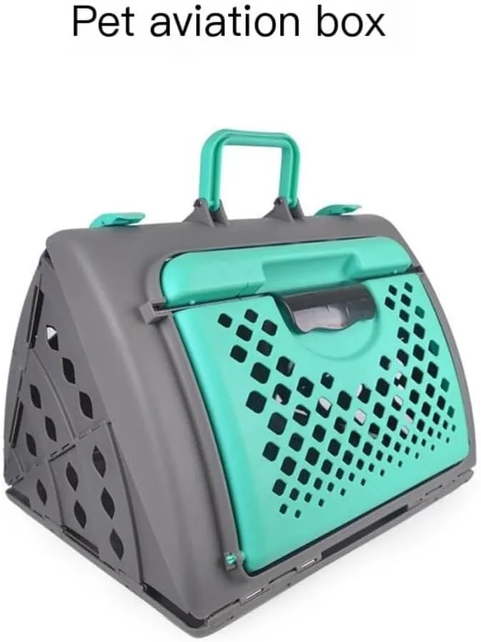 Cat Bag Pet Airline Box, Foldable Travel Handbag, Dog Cage, Cat Kennel, Travel Pet Backpack, Outdoor Travel Pet Box Cat Carrier(Red)