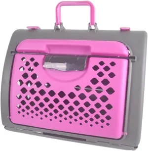 Cat Bag Pet Airline Box, Foldable Travel Handbag, Dog Cage, Cat Kennel, Travel Pet Backpack, Outdoor Travel Pet Box Cat Carrier(Red)