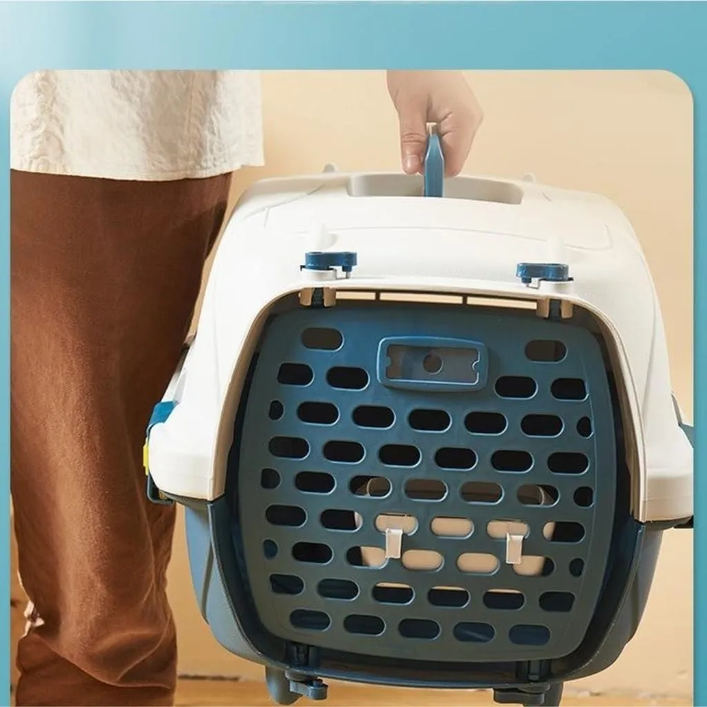 Cat Bag Pet Airline Box, Portable Travel Pet Kennel, Car Cat Kennel, Pet Transport Cage, Pet Airline Box, Travel Box Cat Carrier(Red)