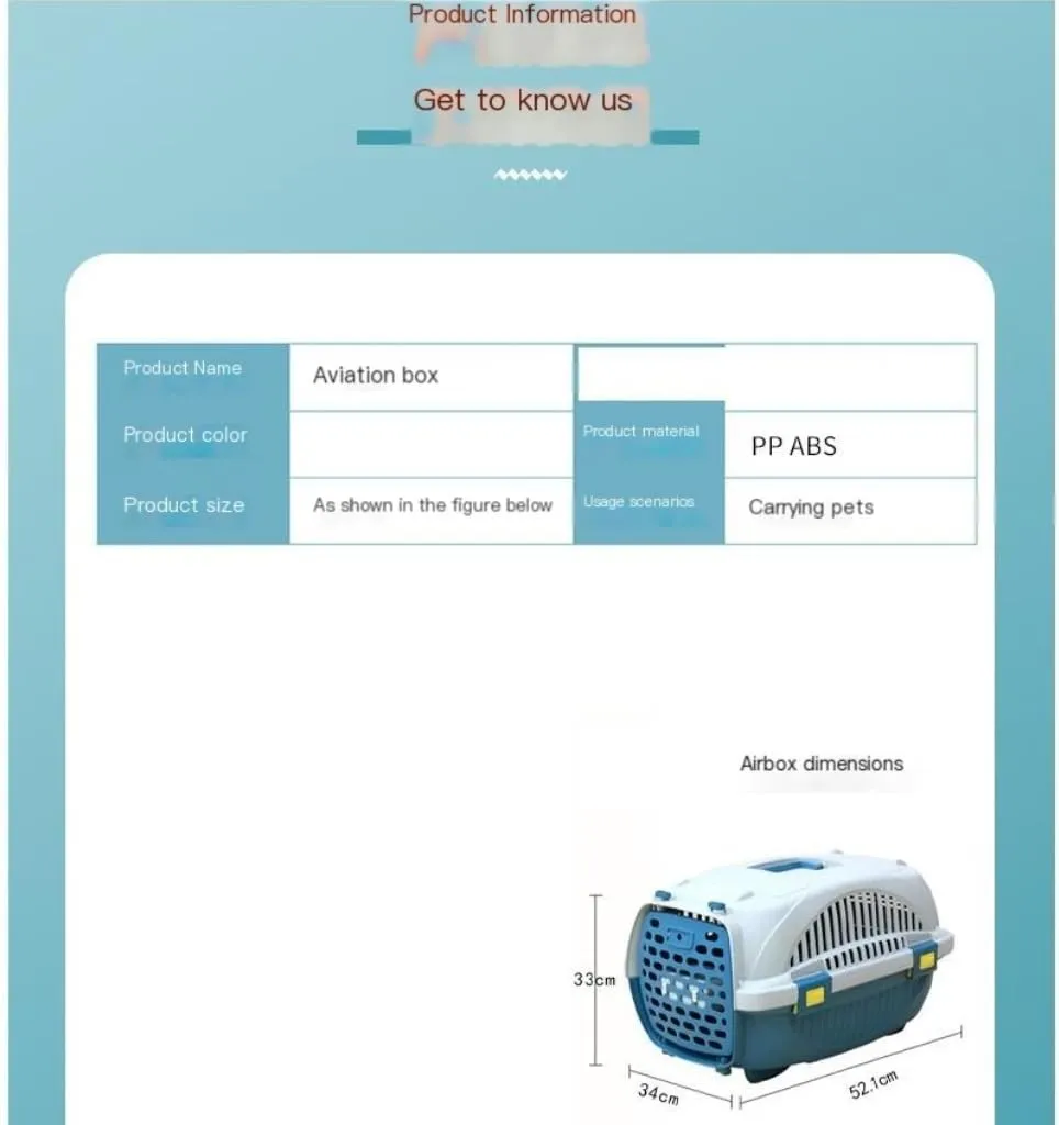 Cat Bag Pet Airline Box, Portable Travel Pet Kennel, Car Cat Kennel, Pet Transport Cage, Pet Airline Box, Travel Box Cat Carrier(Red)