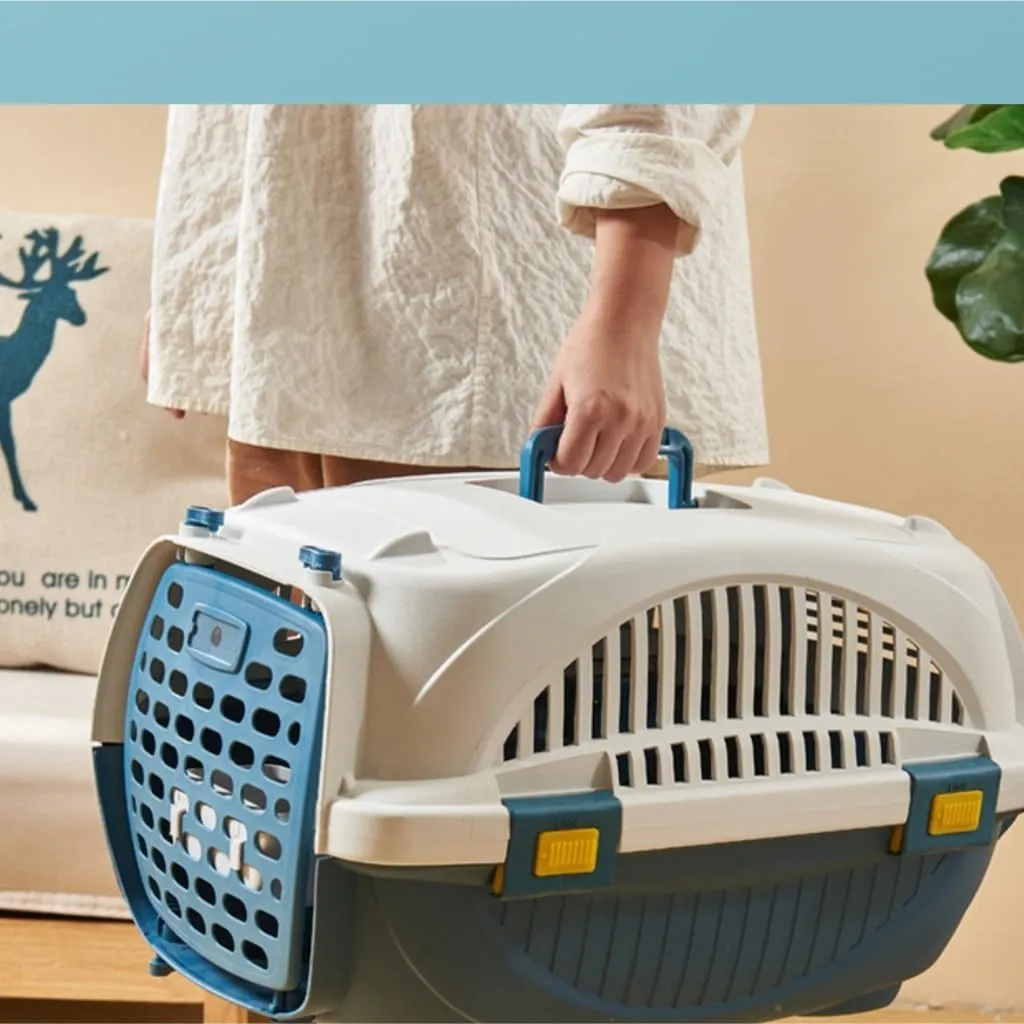 Cat Bag Pet Airline Box, Portable Travel Pet Kennel, Car Cat Kennel, Pet Transport Cage, Pet Airline Box, Travel Box Cat Carrier(Red)