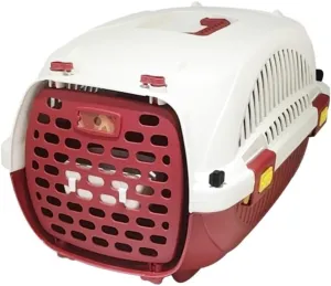 Cat Bag Pet Airline Box, Portable Travel Pet Kennel, Car Cat Kennel, Pet Transport Cage, Pet Airline Box, Travel Box Cat Carrier(Red)
