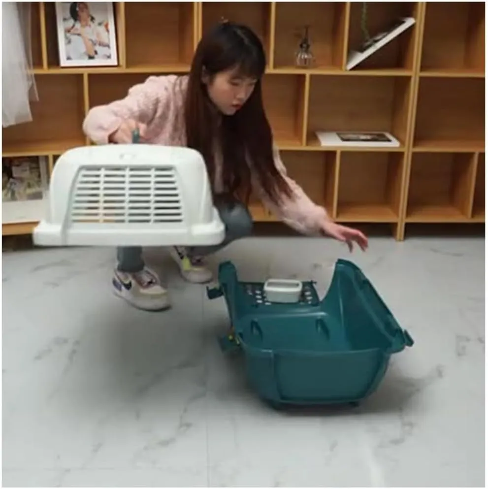 Cat Bag Pet Airline Box, Portable Travel Pet Kennel, Car Cat Kennel, Pet Transport Cage, Pet Airline Box, Travel Box Cat Carrier(Red)