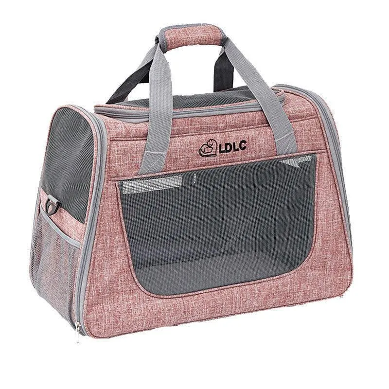 Cat Carrier With Wheels 2 Color Large Tote Trolley