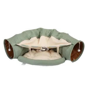 Cat’s Telescopic Tunnel Cushioned Bed