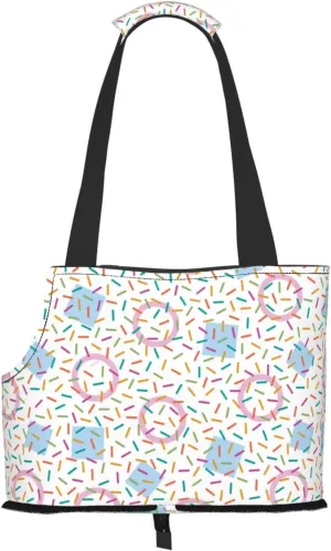 Chaotic Line of Swatches Cat Carrier-Soft Portable Foldable Waterproof Dog Pet Travel Portable Bag, with Safety Zippers for Small to Medium Cat and Small Dog