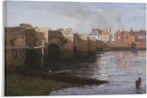 Charles Napier Hemy - Redbridge, Southampton Canvas Art Poster and Wall Art Picture Print Modern Family Bedroom Decor Posters 24x36inch(60x90cm)