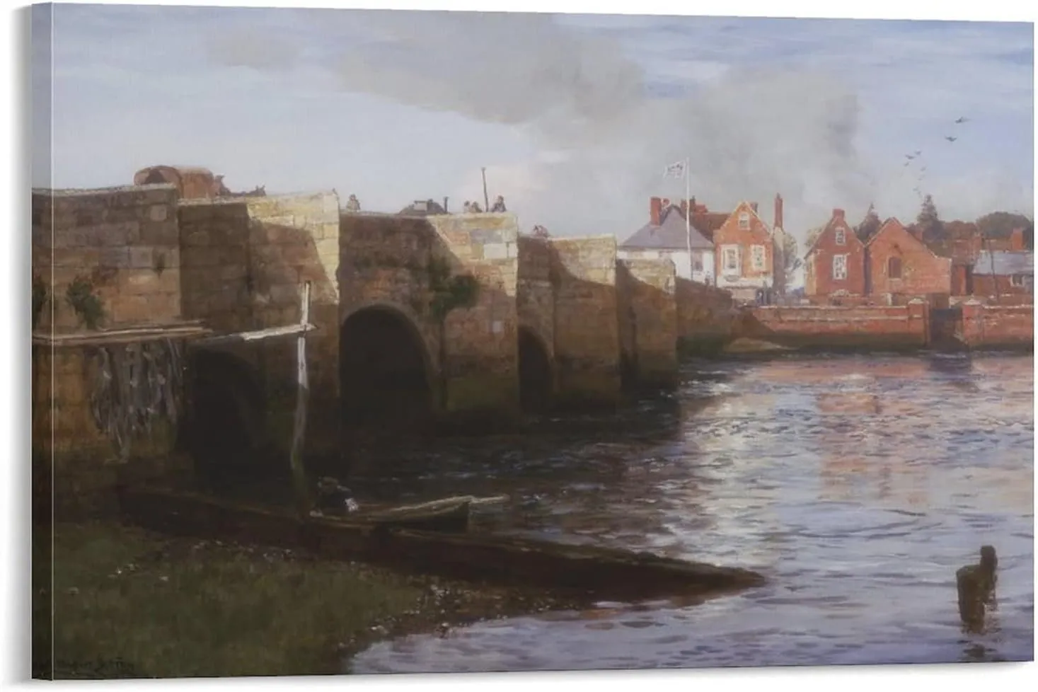Charles Napier Hemy - Redbridge, Southampton Canvas Art Poster and Wall Art Picture Print Modern Family Bedroom Decor Posters 24x36inch(60x90cm)