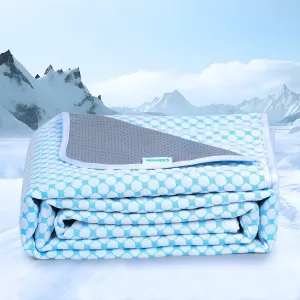 Chicute Cooling Dog Blanket for Sofa - 50x60 Waterproof Pet Blankets for Dog Bed Cover, Slip-Resistant Throw Blanket for Couch Protector, Washable Furniture Cover for Dogs, Cats, Pearl Blue