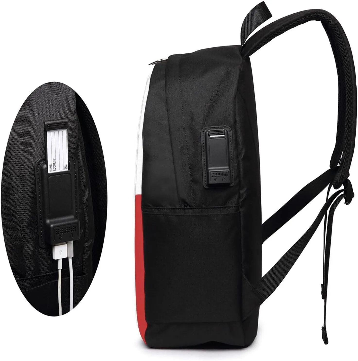 Chile Chilean Flag Laptop Backpacks Travel Backpack Casual Business Daypack Sport Rucksack Computer Bag Fits up to 17 Inch Notebook with USB Port