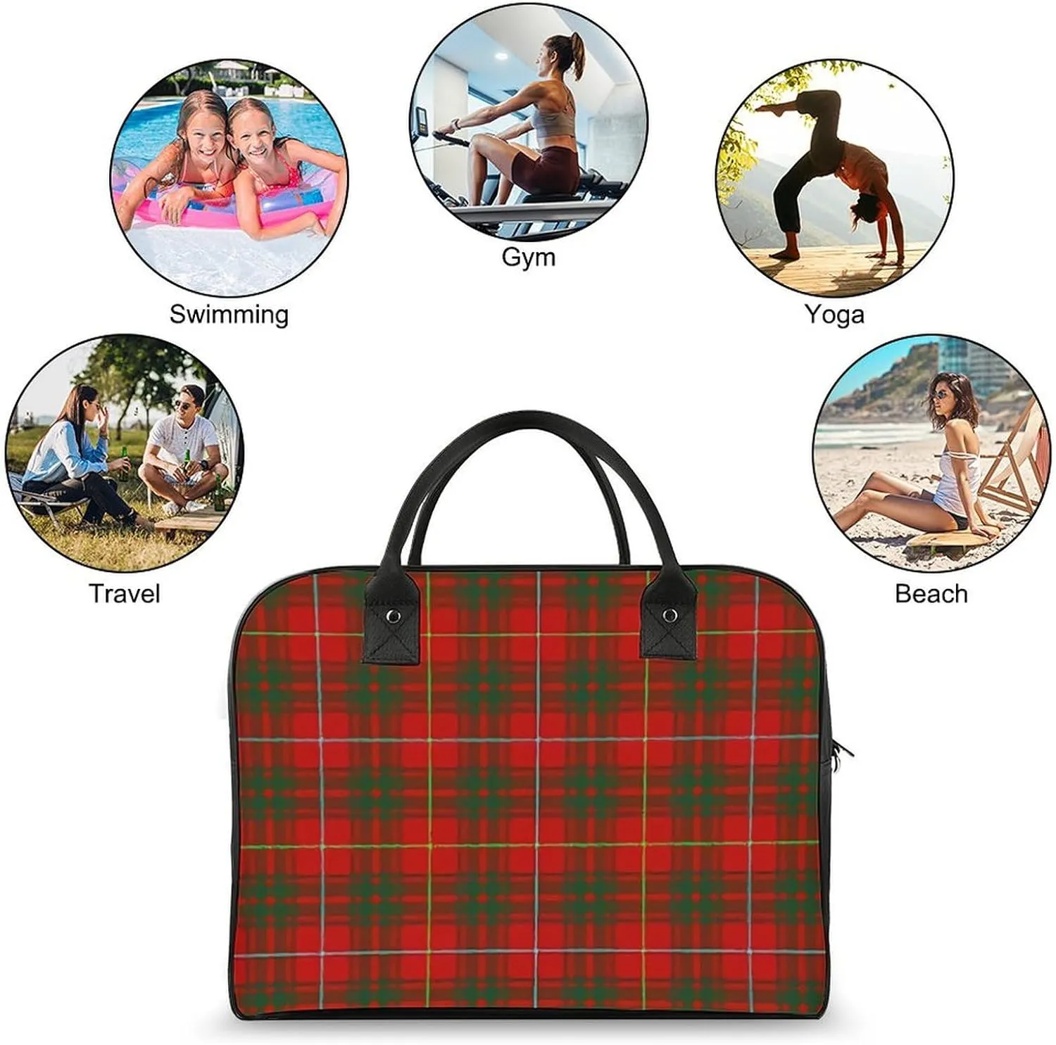 Clan MacArthur Arthur Fashionable Large Capacity Travel Handbag Unisex