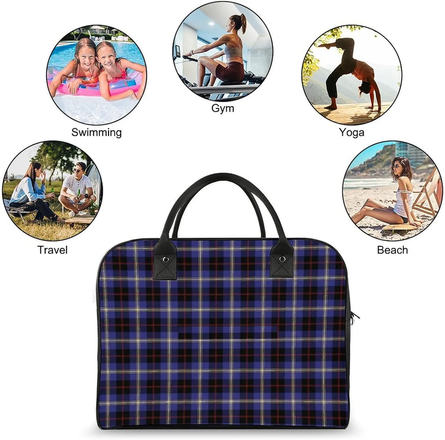 Clan MacArthur Arthur Fashionable Large Capacity Travel Handbag Unisex