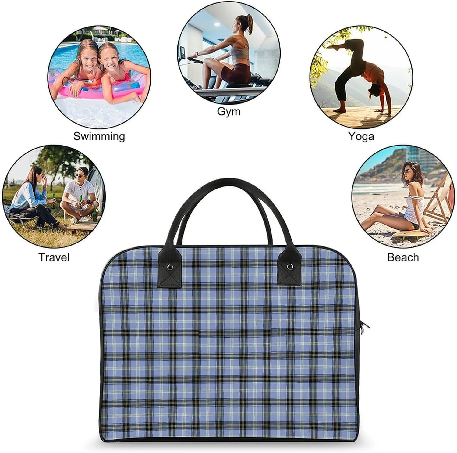 Clan MacArthur Arthur Fashionable Large Capacity Travel Handbag Unisex
