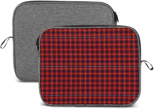 Clan Rutherford Tartan Large Capacity Portable Laptop Case Unisex