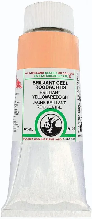 Classic Oil Color - Brilliant Yellow Reddish, 125 ml tube