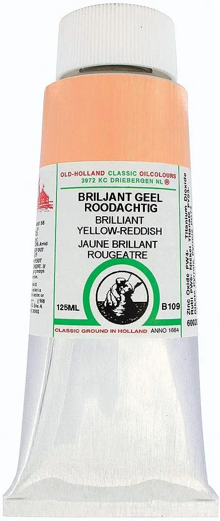 Classic Oil Color - Brilliant Yellow Reddish, 125 ml tube