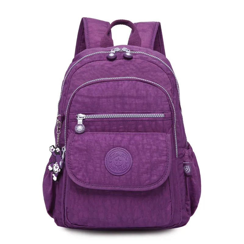Classic Trendy Lightweight Nylon Washed Unisex Backpacks