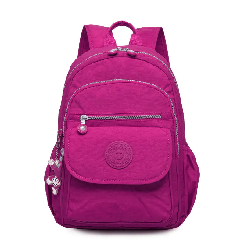 Classic Trendy Lightweight Nylon Washed Unisex Backpacks