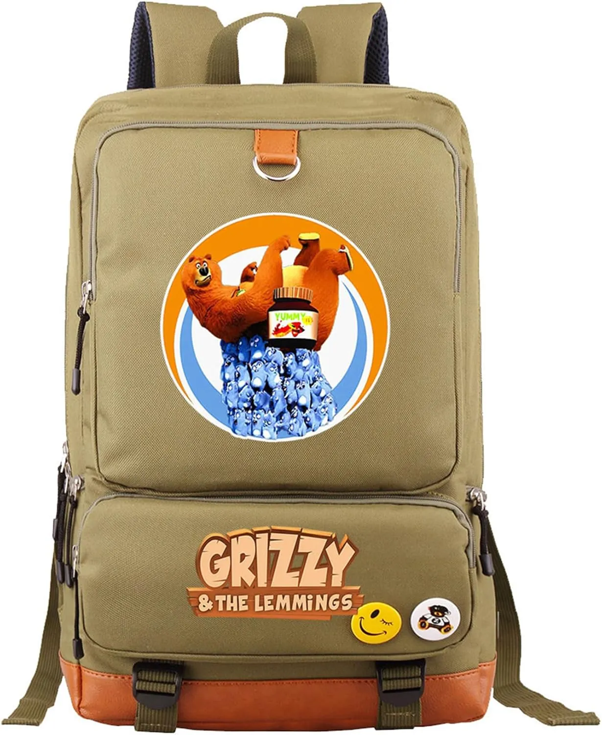 Classic Wear Resistant Laptop Bag Cartoon Casual Backpack Lightweight Large Capacity Travel Knapsack