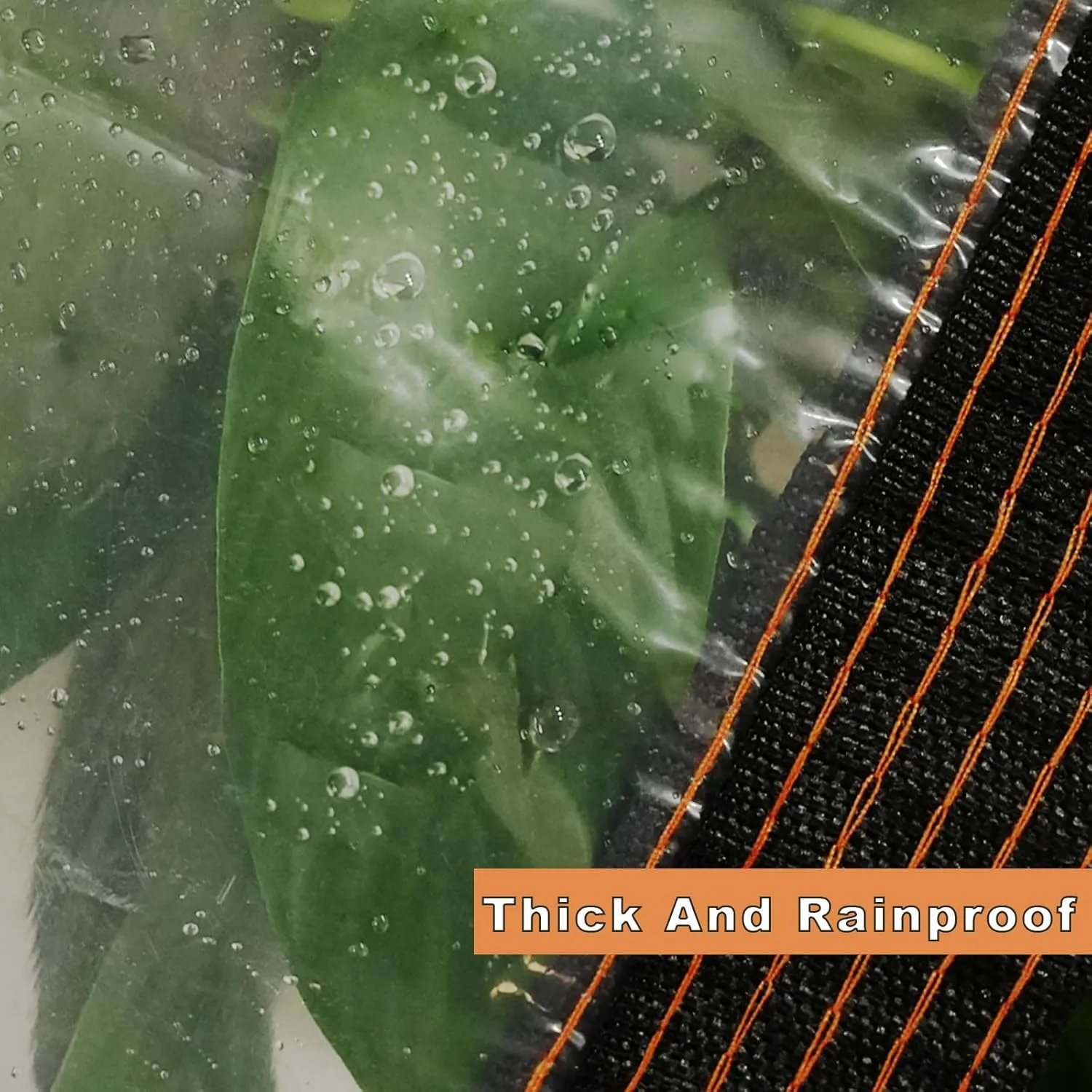 Clear Tarp - Tarps Heavy Duty Waterproof 6.5x6.5Ft, 12 Mil Thick, Clear Tarp with Grommets, UV & Tear Resistant, Fade-Proof, for Outdoor Garden, Greenhouse, Patio, and Pavilion Rain Protection