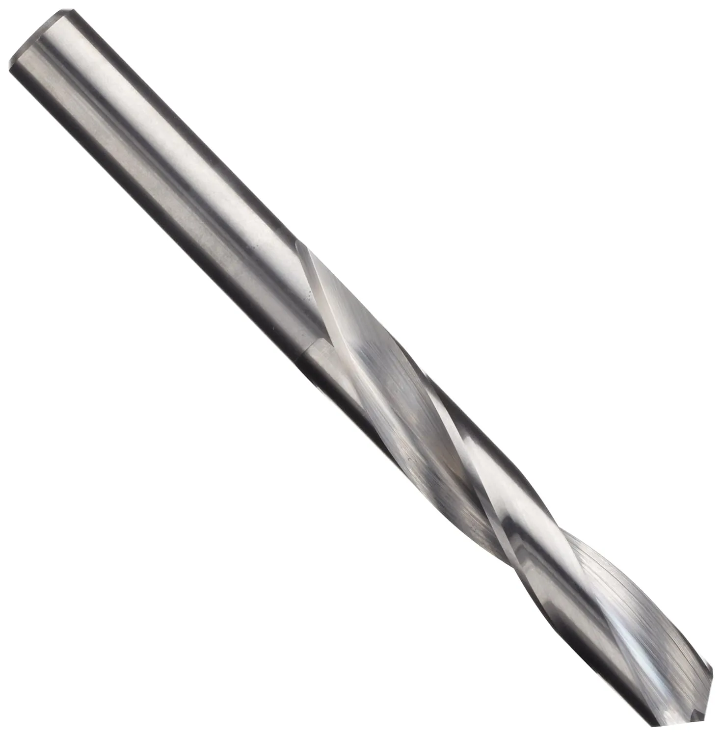 Cleveland 1727 Solid Carbide Jobbers' Length Drill Bit, Uncoated (Bright), Round Shank, 118 Degree 4 Facet Point, 3/16" (Pack of 1)