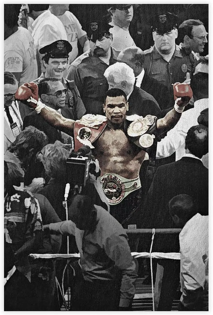 colagu Mike Tyson Boxing Poster 6 Canvas Poster Bedroom Decor Landscape Office Room Decor Gift Unframe:12x18inch(30x45cm)