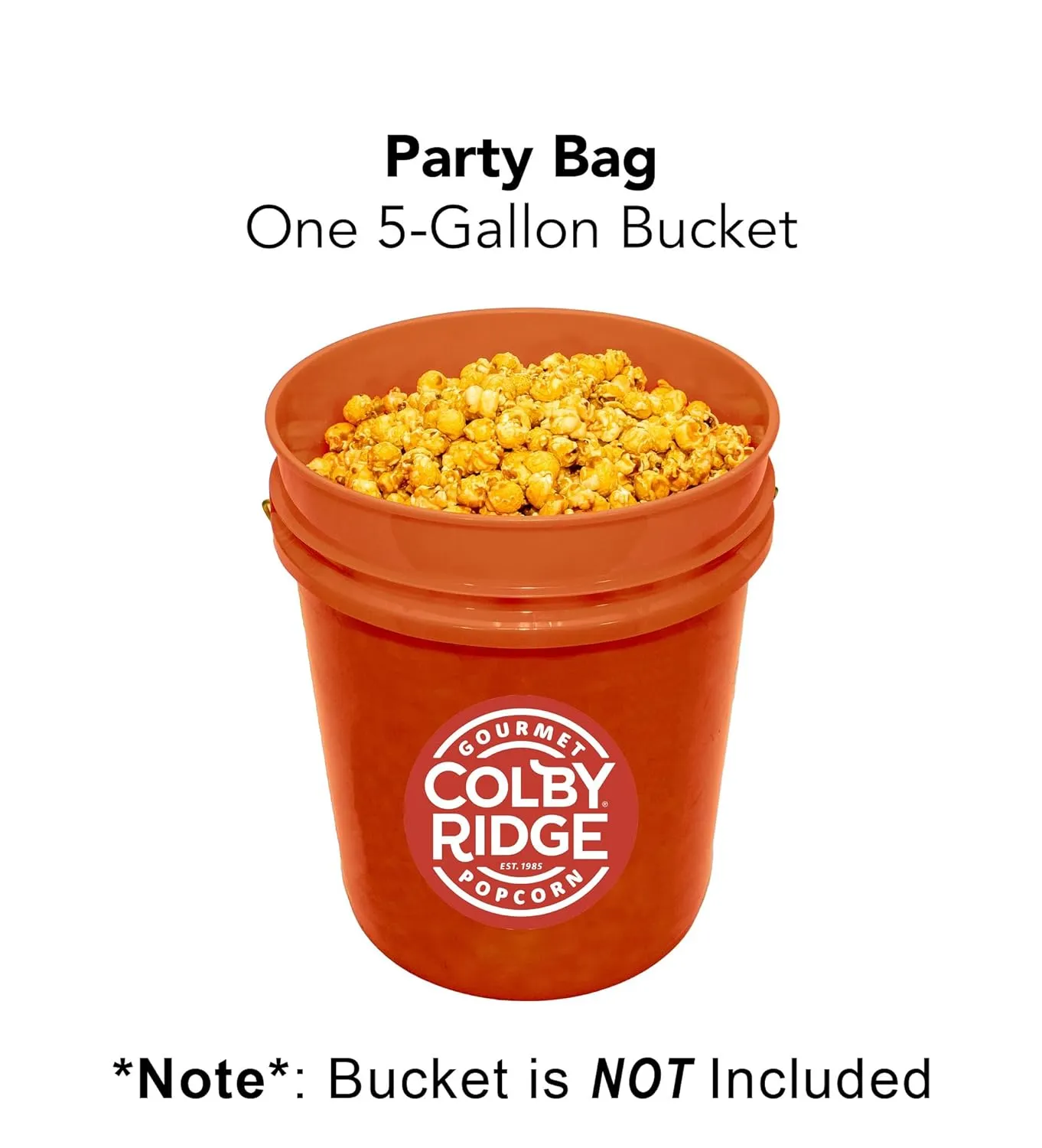 Colby Ridge Salted Caramel & Cheese Gourmet Craft Popped Gluten Free Popcorn Bulk Sized Large Gift Party Bags (Bulk 5 Gal. 80 Cups)