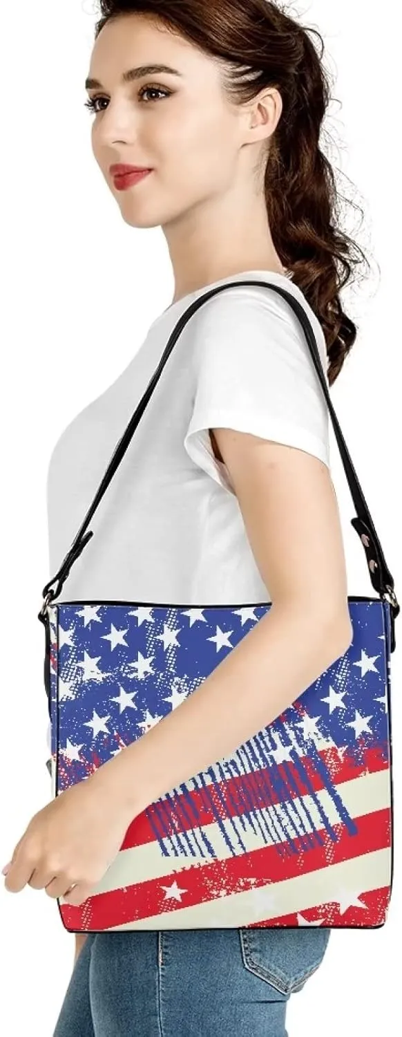 Coloranimal Women's Leather Handbags Purse with Buckle Large Capacity Crossbody Bags