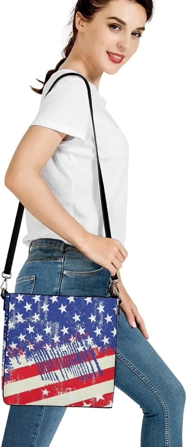 Coloranimal Women's Leather Handbags Purse with Buckle Large Capacity Crossbody Bags