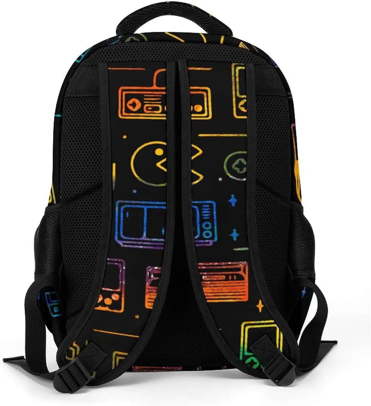 Colorful Game Video Gaming Capacity Commuter Lightweight Fashion Travel Backpack Unisex