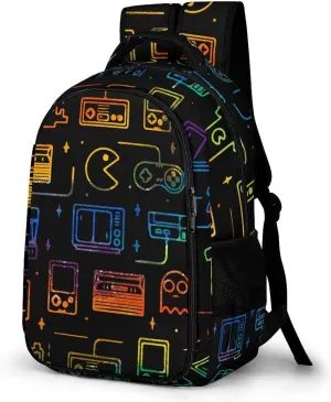 Colorful Game Video Gaming Capacity Commuter Lightweight Fashion Travel Backpack Unisex