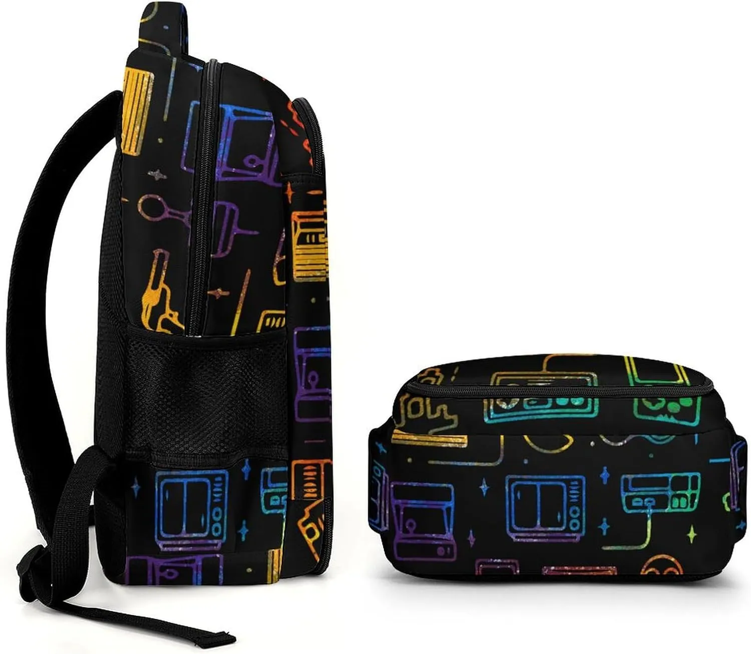 Colorful Game Video Gaming Capacity Commuter Lightweight Fashion Travel Backpack Unisex