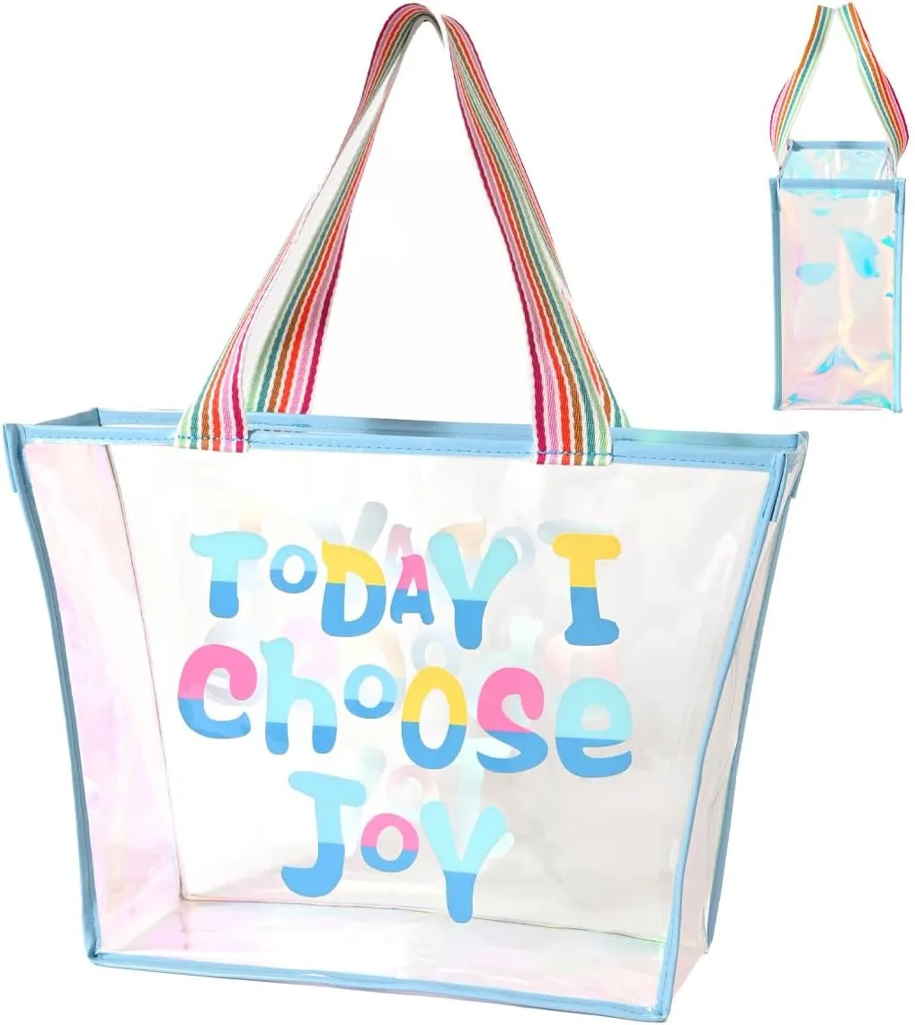 Colorful Laser Handbag, One Shoulder Waterproof Large Capacity Jelly Bag, Beach Bag, Swimming Bag, Student Storage Bag