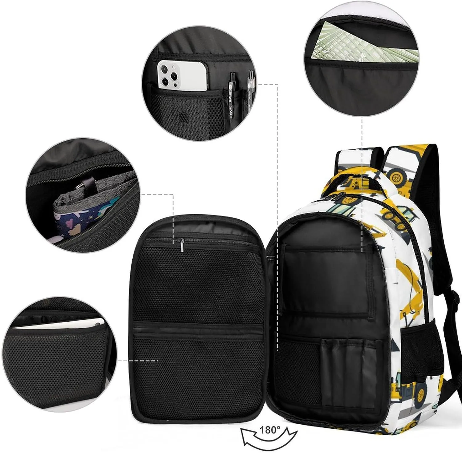 Complete Atlas of Building Equipment Capacity Commuter Lightweight Fashion Travel Backpack Unisex