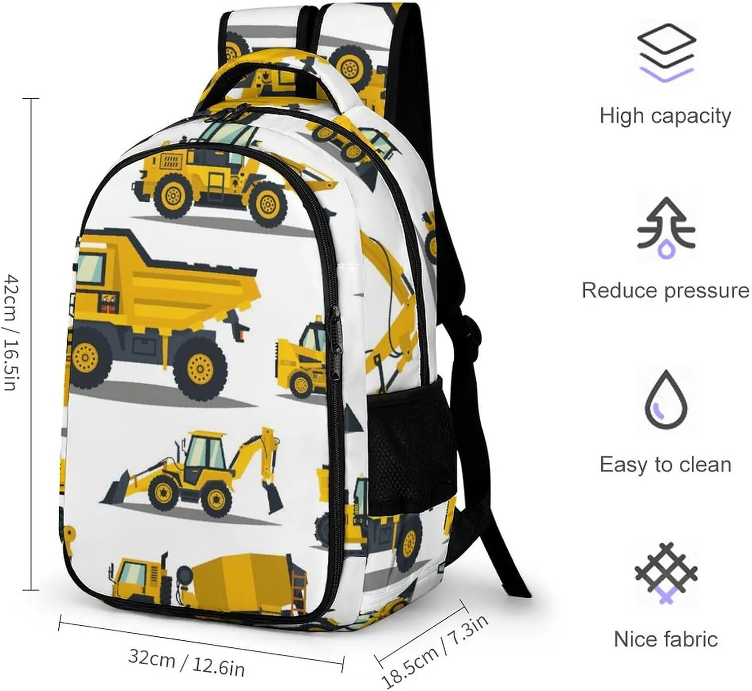 Complete Atlas of Building Equipment Capacity Commuter Lightweight Fashion Travel Backpack Unisex
