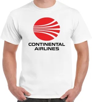 Continental Airlines Logo T-Shirt - Defunct Airline Logo - 100% Preshrunk Cotton T-Shirt