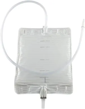 Conveen Security  Extra Large Leg Bag/Bedside Drainage Bag-Capacity: 51 fl oz (1500 ml) - UOM = Box of 10