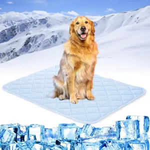 Cooling Mat for Dogs, 44"x32" Cats Cooling Mat, Premium Pets Cool Pad for Crate Kennel, Indoor Cats Cool Sleeping Bed, Q-MAX >0.45, Pets Cool Pad for Summer (X-Large)