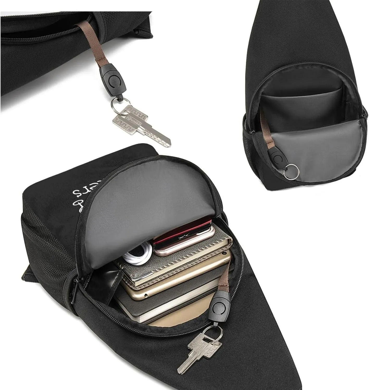 Corks Are For Quitters Unisex Chest Bag Lightweight Crossbody Shoulder Bag Travel Pocket
