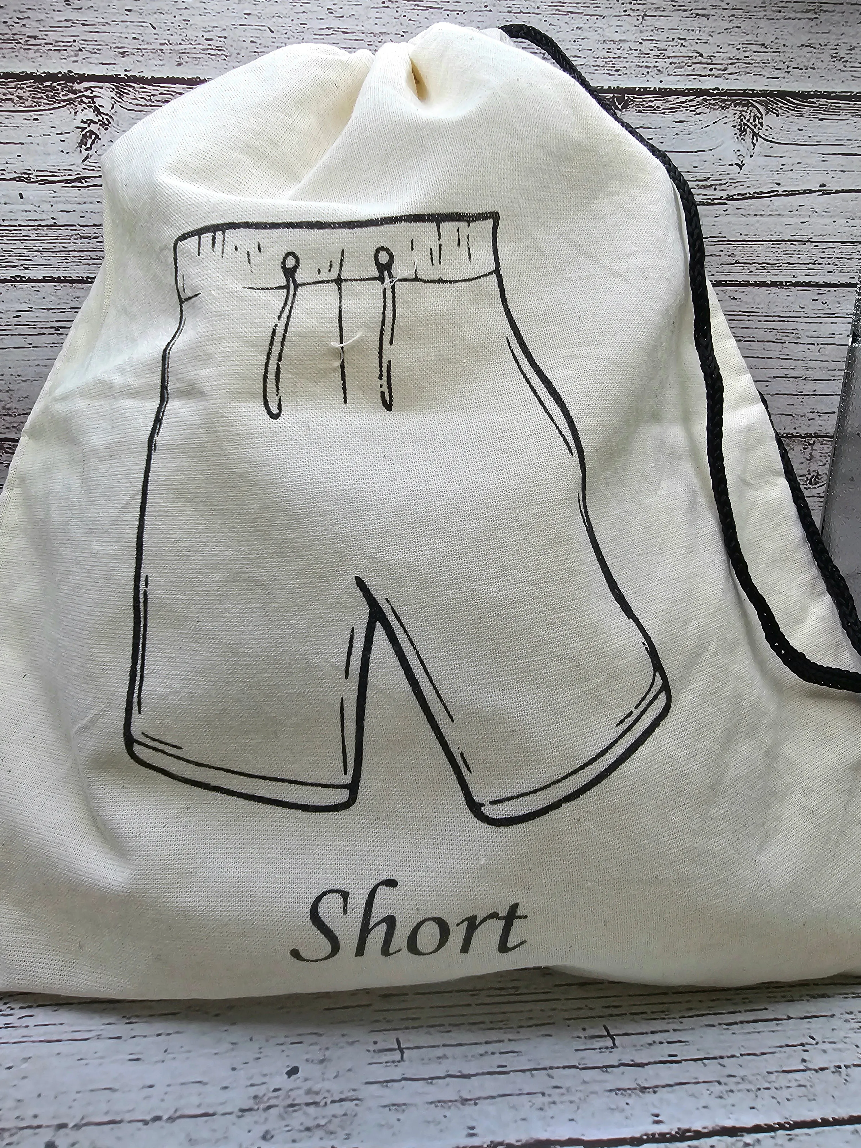 Cotton beach bag / Waterproof lined Swimwear Bag