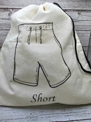 Cotton beach bag / Waterproof lined Swimwear Bag