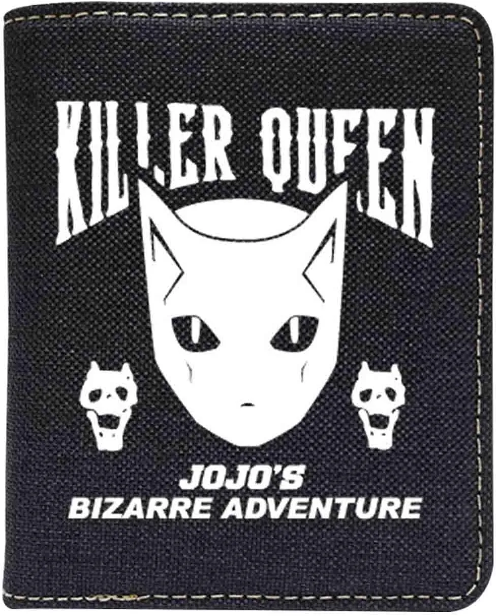 Credit Card Wallet, Men's Wallets, Jojos Bizarre Adventure Bag - Killer - vertical, Japanese Anime, Short Wallet - Teen Girls Trendy Stuff, Wallet Chain, Wallet Men - JOJO.QB.0102
